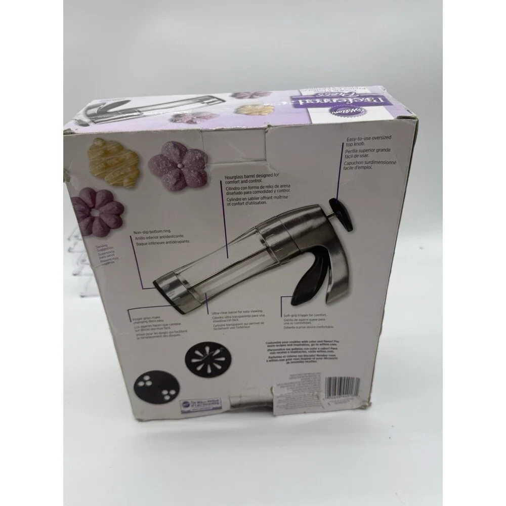 Wilton Preferred Press Cookie Press 16 Disks Easy Clean Grip Stainless Steel